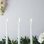 3-Pack LED Decorative Lighting Warm Flickering White - Flameless Taper Candles 11"