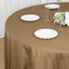 Polyester 108" Round Tablecloth Taupe - Wrinkle-Resistant Table Cover
