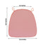 Chiavari Chair Cushion with 1.5" Thick Memory Foam and Ties Dusty Rose - Stylish Removable Cover for Comfort