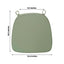 Chiavari Chair Cushion with 1.5" Thick Memory Foam and Ties Dusty Sage Green - Stylish Removable Cover for Comfort