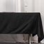 Scuba Rectangular 60"x102" Tablecloth Black - Wrinkle Free & Stain Resistant Table Cover for Weddings and Banquets