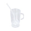 24-Pack Plastic Mini Coffee Cups Clear with Spoons - Ideal for Espresso 2oz