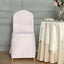 Polyester Slip On Banquet Chair Covers Blush - Stain-Resistant Reusable Durable Fabric