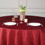 Premium Velvet 120" Round Tablecloth Burgundy - Reusable Soft & Seamless Table Cover