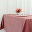 Premium Velvet 90"x132" Rectangle Tablecloth Dusty Rose - Reusable Soft & Seamless Table Cover