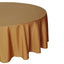Polyester 108" Round Tablecloth Gold - Wrinkle-Resistant and Stylish Table Cover