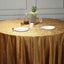 Premium Velvet 120" Round Tablecloth Gold - Reusable Soft & Seamless Table Cover for Upscale Events