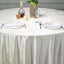 Premium Velvet 120" Round Tablecloth Ivory - Reusable Soft & Seamless Table Cover