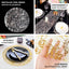10-Pack Table Placemats Foil Design Metallic Gold Round - Mesh Disposable Shiny Dining Mats 13"
