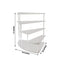 4-Tier Acrylic Cupcake Display Stand Silver Spiral Stairway Design - Stylish Reusable Multi Level Serving Tray Organizer Shelf Riser for Dessert Perfume Retail Jewelry & Collectibles 17"