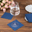 20 Pack Linen-Like Paper 5"x5" Napkins Navy Blue - Highly Absorbent Airlaid Napkins