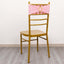 5 Pack Spandex Chair Sashes Pink with Gold Rhinestone Buckles - Reusable Four-Way Stretch Sash Bands 5"x14"