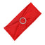 5 Pack Stretch Spandex Chair Sashes Red - Reusable Chair Bands with Silver Diamond Ring Slide Buckle 5"x14"