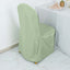 Polyester Slip On Banquet Chair Covers Sage Green - Stain-Resistant Reusable Durable Fabric