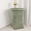 Crushed Velvet Spandex 30" Round Cocktail Table Cover Sage Green Smooth Highboy Tablecloth