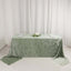 Premium Crushed Velvet 90"x156" Rectangle Tablecloth Sage Green - Reusable Soft Seamless Table Cover