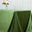 Premium Velvet 90"x132" Rectangle Tablecloth Olive Green - Reusable Soft & Seamless Table Cover