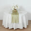 Glitter Gauze 27"x120" Table Runner Champagne - Sparkling Reusable Sheer Table Linen