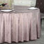 Premium Velvet 120" Round Tablecloth Mauve - Reusable Soft & Seamless Table Cover