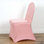 Spandex Chair Cover with Metallic Shimmer Tinsel Back for Banquet Chairs Rose Gold - Fitted Slipcover