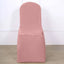10 Pack Polyester Chair Cover for Banquet Chairs Dusty Rose - Stain-Resistant Reusable Slip-On Slipcover