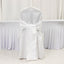 10-Pack Polyester Slip-On Banquet Chair Covers with Attached Sashes â€“ White Reusable Stain-Resistant Covers for Wedding & Event Decor