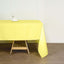 Polyester 60"x126" Rectangle Tablecloth Yellow - Wrinkle-Resistant Table Cover