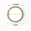 Rhinestone Chair Sash Band Buckle Gold 2" Circle Metal - Glittering Diamond Bow Pin for Chair Sashes & Wedding Decor