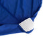 Spandex Chair Cover with Silver Rhinestone Buckled Sash Band Royal Blue - Stretch Fitted Slipcover