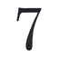 Decorative Rhinestone Number "7" Stickers, Glitter Adhesive Craft Numbers Black DIY Sparkle Embellishments 6"