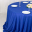 Scuba Round 132" Tablecloth Royal Blue - Wrinkle Free & Stain Resistant Seamless Table Cover