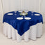 Lamour Satin 72"x72" Table Overlay Square Tablecloth Royal Blue - Smooth Finish Table Topper
