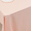 Lamour Satin 60"x126" Rectangle Tablecloth Blush - Soft & Silk-Like Table Cover