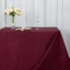 Premium Polyester 90"x132" Rectangle Tablecloth Burgundy - Seamless 220GSM Stain-Resistant Table Cover