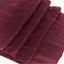 Taffeta 12"x108" Table Runner Burgundy - Accordion Crinkle Design