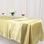 Satin Rectangular 60"x126" Tablecloth Champagne - Smooth and Lustrous Table Cover