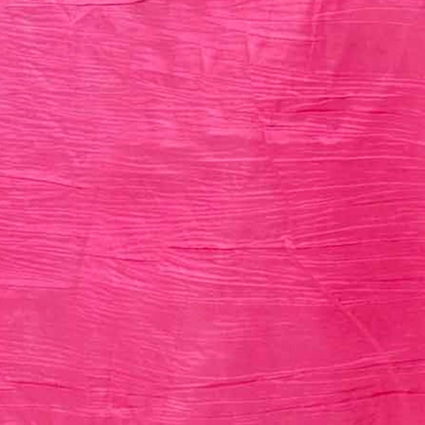 Taffeta 120" Round Tablecloth Fuchsia - Seamless Accordion Crinkle Table Cover