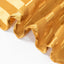 Satin Striped 120" Round Tablecloth Gold - Silky Smooth Seamless Wedding Decor