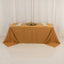 Premium Polyester 90"x132" Rectangle Tablecloth Gold - Seamless 220GSM Stain-Resistant Design for Luxurious Events