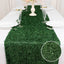 Polyester 12"x108" Table Runner Green - Fringe Shag Table Decor
