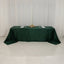Lamour Satin 90"x156" Rectangle Tablecloth Hunter Emerald Green - Luxurious, Soft Seamless Table Cover