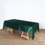 Satin Rectangular 60"x102" Tablecloth Hunter Emerald Green - Smooth and Lustrous Table Cover
