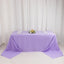 Premium Polyester 90"x156" Rectangle Tablecloth Lavender Lilac - Seamless 220GSM Stain-Resistant Table Cover