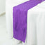 Taffeta 12"x108" Table Runner Purple - Accordion Crinkle Design
