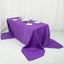 Taffeta 90"x156" Rectangle Tablecloth Purple - Accordion Crinkle Seamless Table Cover
