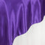Satin 90"x90" Table Overlay Square Tablecloth Purple - Smooth Finish Table Topper