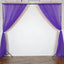 2 Pack Purple Sheer Chiffon Event Curtain Drapes, Durable Flame Resistant Organza Backdrop Event Panels With Rod Pockets - 10ftx10ft