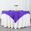 Premium Polyester 54"x54" Table Overlay Square Tablecloth Purple - 220GSM Stain and Wrinkle-Resistant Table Topper