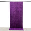 Purple Crushed Velvet Backdrop Curtain â€“ 5ft x 12ft Event Drape with Rod Pocket, Privacy Panel for Photo Booths & Events