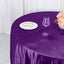 Premium Velvet 120" Round Tablecloth Purple - Reusable Soft & Seamless Table Cover